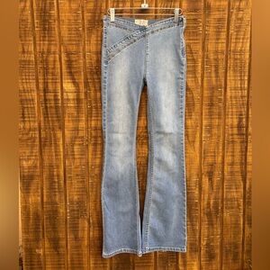 Free People We The Free Light Blue Wash Flare Jeans